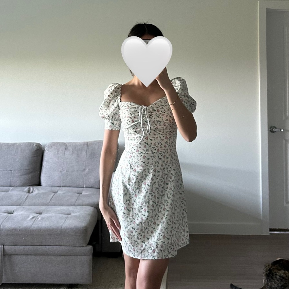 FLORAL MINI CORSET DRESS!